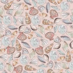 Seashells Watercolor seamless (digital paper)