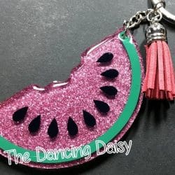 Watermelon Slice – Acrylic Keychain Blank (3") | Optional Sticker or UV DTF - Image 3