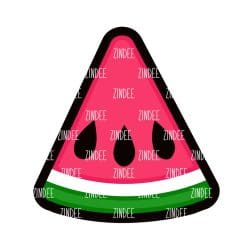 Watermelon Wedge – Mini Acrylic Charm Blank (1.5") | Optional Sticker or UV DTF