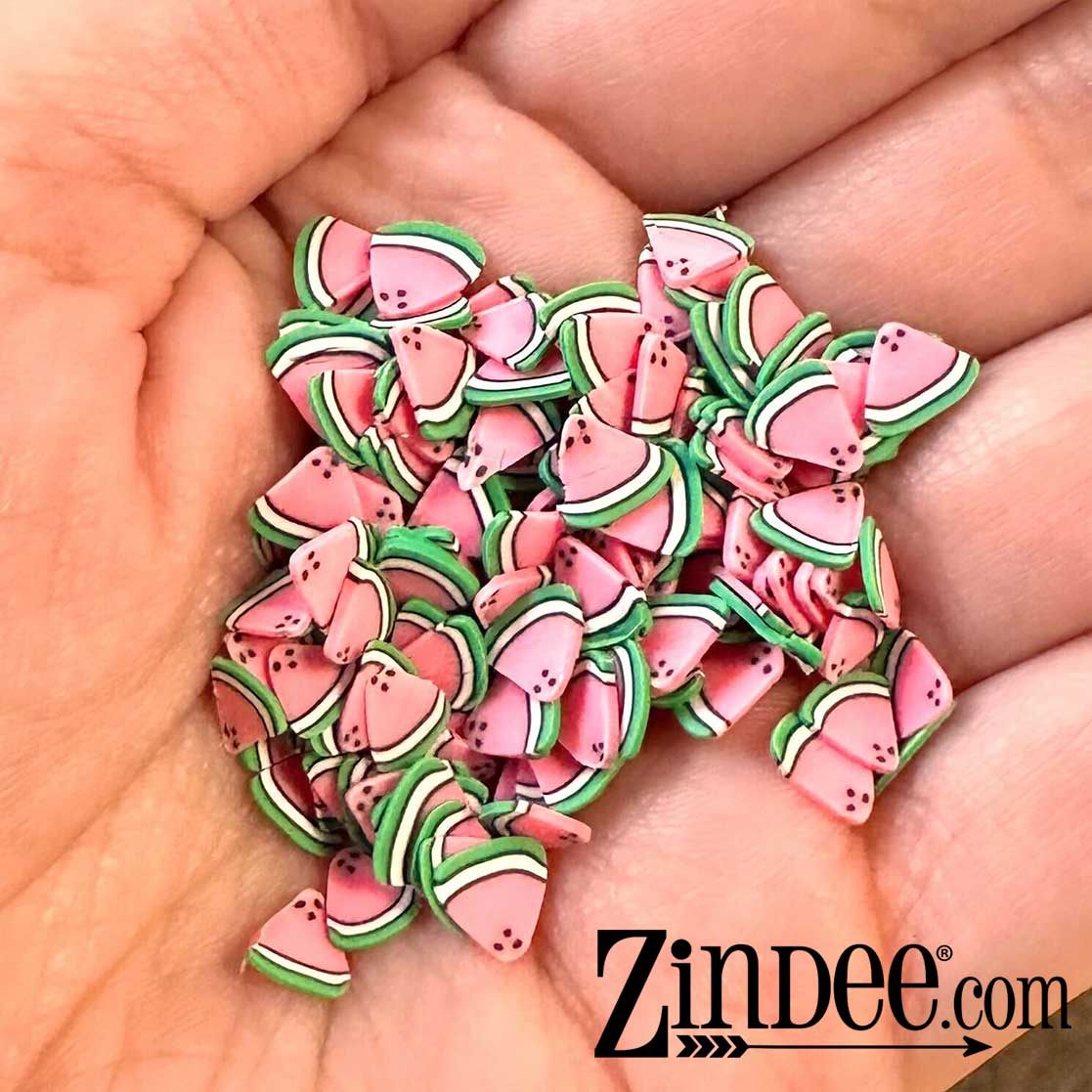 Watermelon Wedges Polymer Clay - Image 2