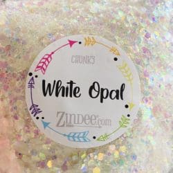 White Opal Chunky Polyester Glitter (BAG)