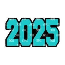 Year 2025 – Acrylic Keychain Blank (3") | Optional Sticker or UV DTF
