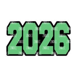 Year 2026 – Acrylic Keychain Blank (3") | Optional Sticker or UV DTF
