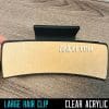 Large Hair Clip 4 inch (lightweight acrylic)- Claw Clip Cover