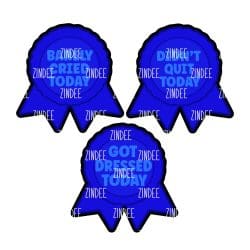 Award Ribbon – Acrylic Badge Reel Blank (2") No Hole | Optional Sticker or UV DTF