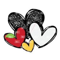 Cute Doodle Hearts (school) (download)