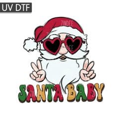 Santa Baby UV DTF Decal