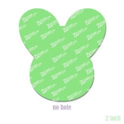Bow Bunny – Acrylic Badge Reel Blank (2") No Hole | Optional Sticker or UV DTF - Image 2