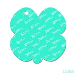 Alternative view of Chubby Clover – Mini Acrylic Charm Blank (1.5") | Optional Sticker or UV DTF