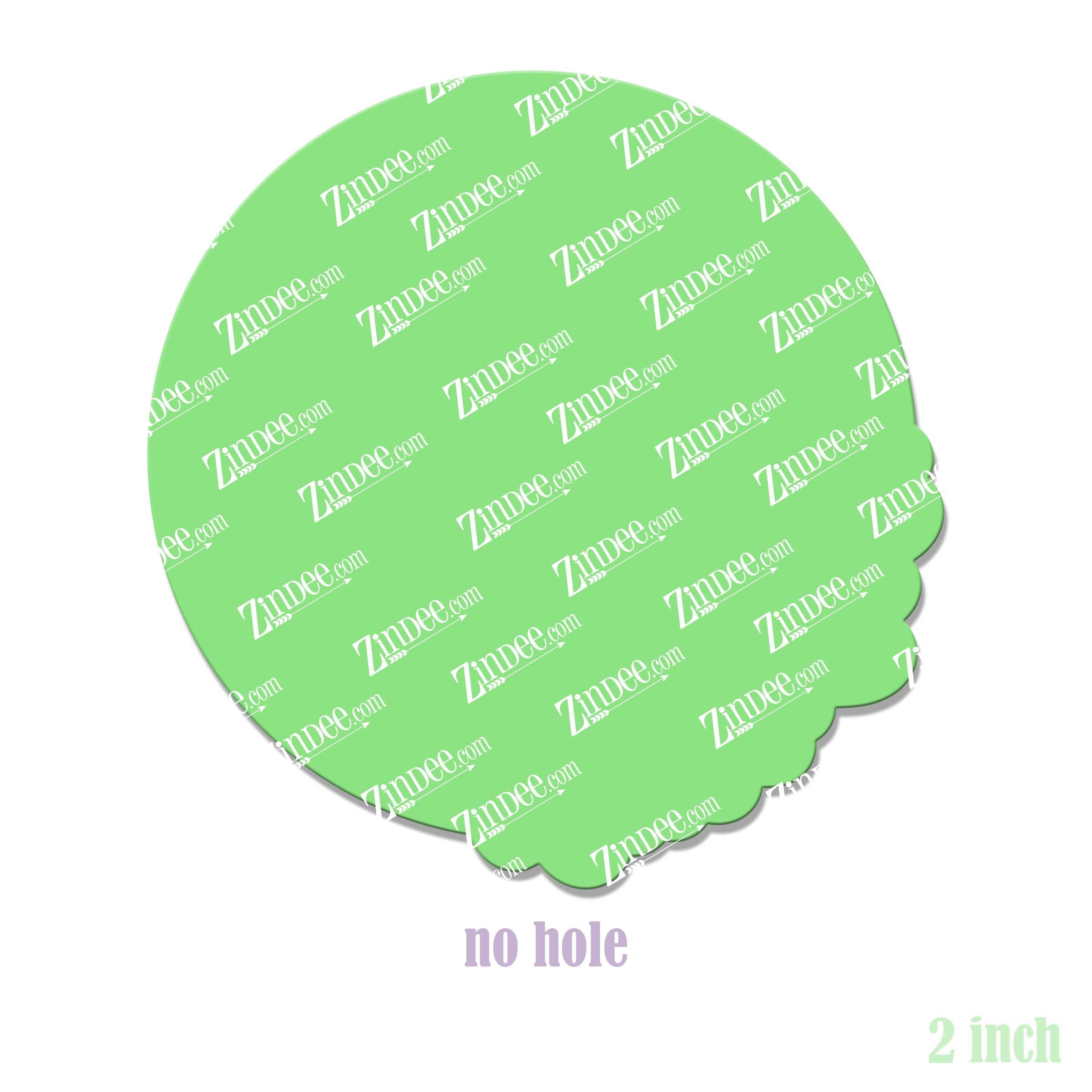 Moon Vine – Acrylic Badge Reel Blank (2") No Hole | Optional Sticker or UV DTF - Image 2