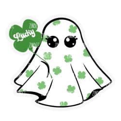 Lucky Ghost Acrylic Blank- Sticker- UV DTF (1.5 inch)