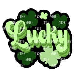 Raised Lucky Acrylic Blank- Sticker- UV DTF (1.5 inch)