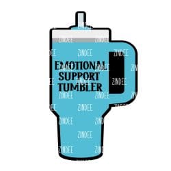 Tumbler With Handle – Mini Acrylic Charm Blank (1.5") | Optional Sticker or UV DTF