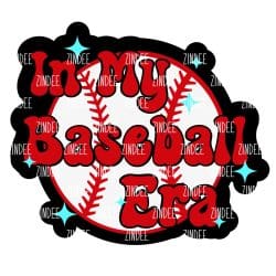 Baseball Era – Acrylic Keychain Blank (2.5") | Optional Sticker or UV DTF