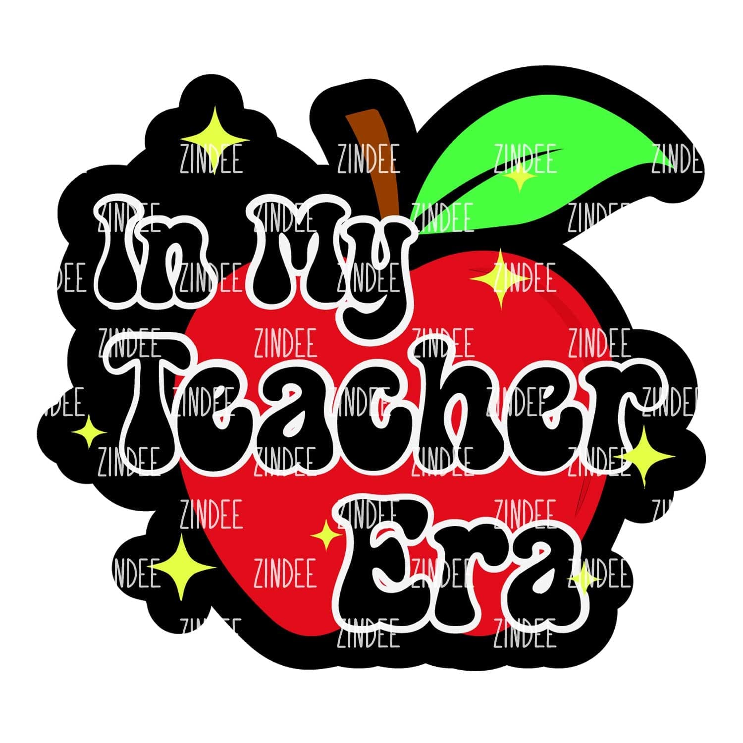 Teacher Era – Acrylic Keychain Blank (3") | Optional Sticker or UV DTF