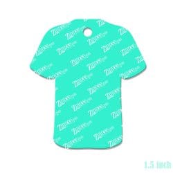 Alternative view of Baseball Jersey – Mini Acrylic Charm Blank (1.5") | Optional Sticker or UV DTF