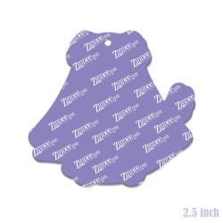 Alternative view of Ghost Dog – Acrylic Keychain Blank (2.5") | Optional Sticker or UV DTF