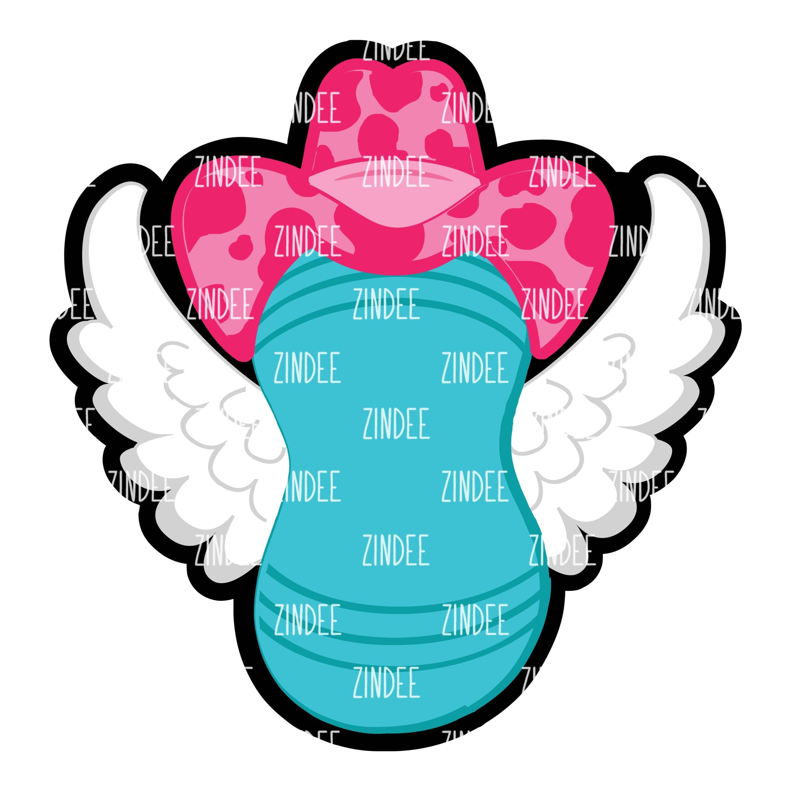 Birthing Peanut Wings Cowboy – Acrylic Keychain Blank (3") | Optional Sticker or UV DTF