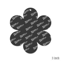 Alternative view of Groovy Flower – Acrylic Keychain Blank (3") | Optional Sticker or UV DTF