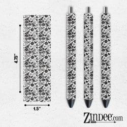 Floral Bats VINYL Pen Wrap