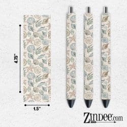 Pastel Seashell VINYL Pen Wrap