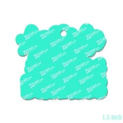 Alternative view of Ask Me Business – Mini Acrylic Charm Blank (1.5") | Optional Sticker or UV DTF