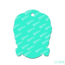 Alternative view of Bride of Frankenstein – Mini Acrylic Charm Blank (1.5") | Optional Sticker or UV DTF