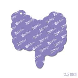 Alternative view of Intestines – Acrylic Keychain Blank (2.5") | Optional Sticker or UV DTF