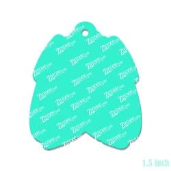 Alternative view of Labeled Anatomical Lungs – Mini Acrylic Charm Blank (1.5") | Optional Sticker or UV DTF