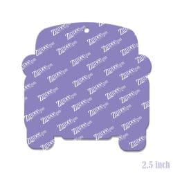 Alternative view of Vintage Santa Truck (Dark Skin) – Acrylic Keychain Blank (2.5") | Optional Sticker or UV DTF