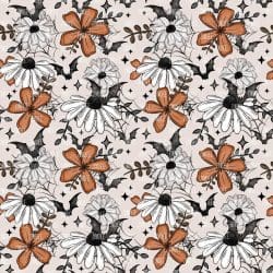 Bat Floral seamless (vinyl)