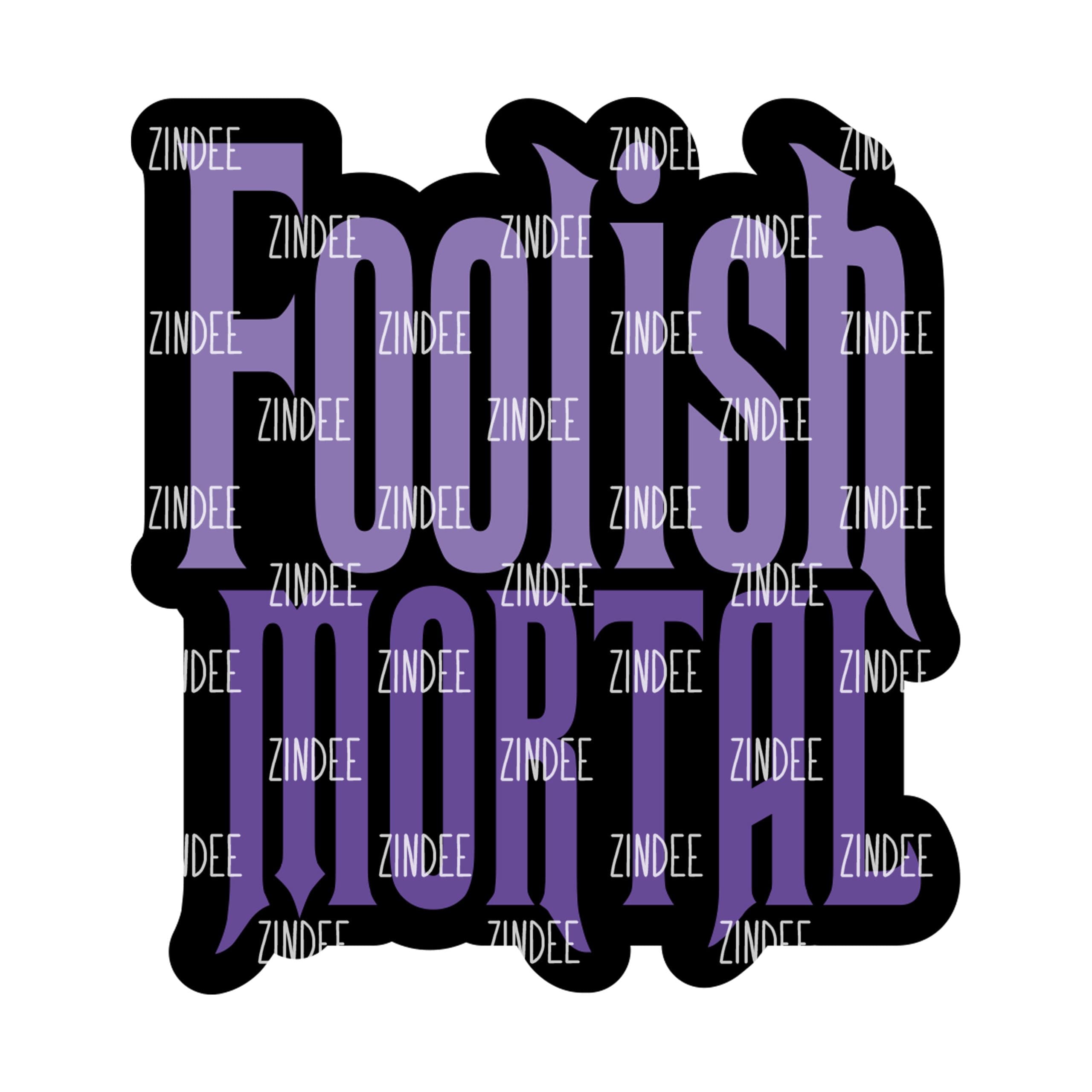 Foolish Mortal – Mini Acrylic Charm Blank (1.5") | Optional Sticker or UV DTF