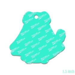 Alternative view of Ghost Dog – Mini Acrylic Charm Blank (1.5") | Optional Sticker or UV DTF