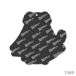 Alternative view of Ghost Dog – Acrylic Keychain Blank (3") | Optional Sticker or UV DTF