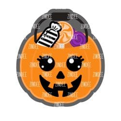 Alternative view of Halloween Candy Bucket 2 inch (lightweight acrylic) NO HOLE