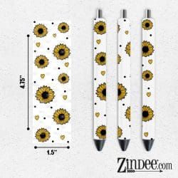 Sunflower Love UV DTF Pen Wrap