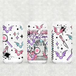 True Crime UV DTF Glass Can Wrap