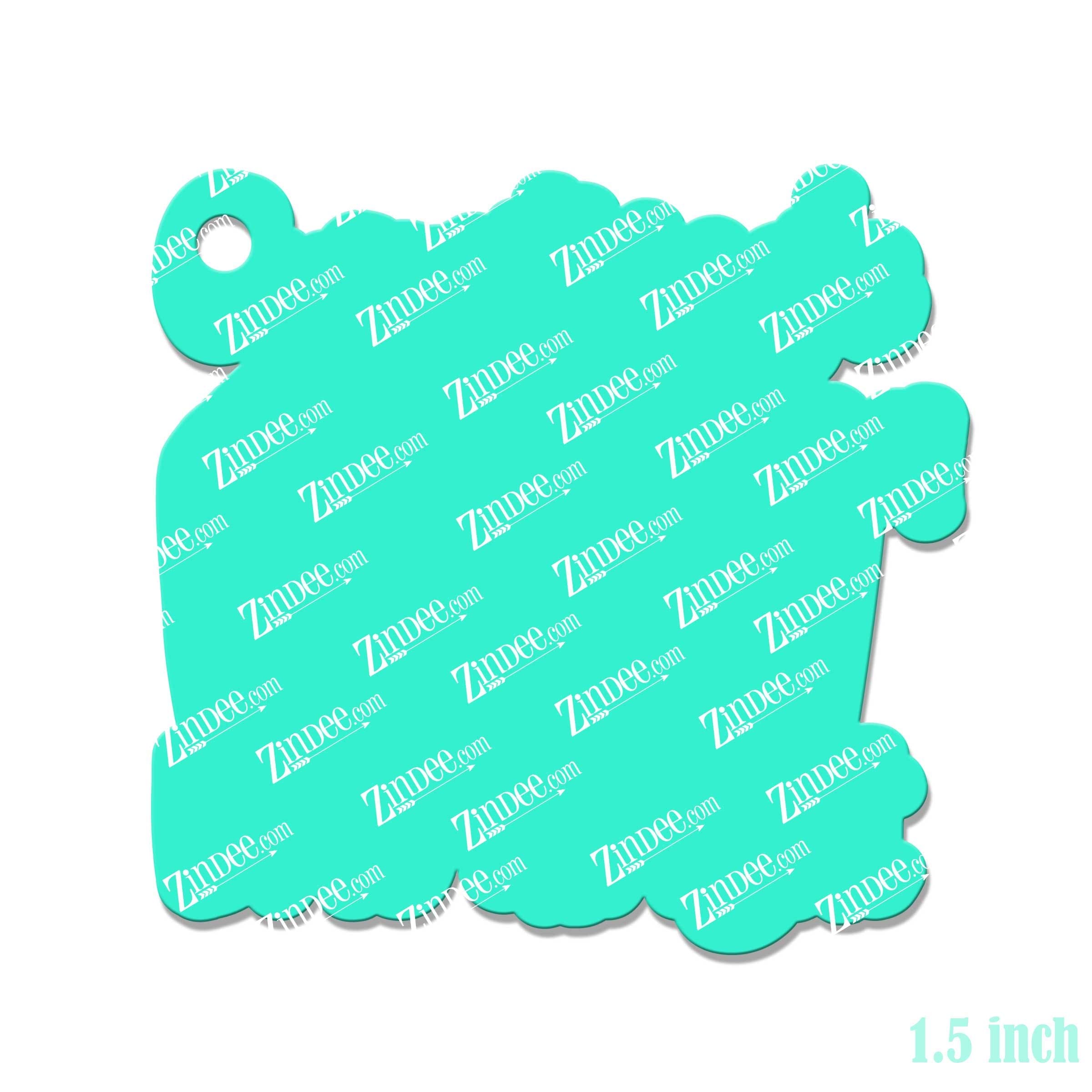 Brie Alright – Mini Acrylic Charm Blank (1.5") | Optional Sticker or UV DTF - Image 2