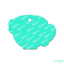 Alternative view of Mug with Flowers – Mini Acrylic Charm Blank (1.5") | Optional Sticker or UV DTF