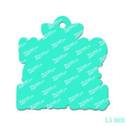 Alternative view of Nacho Average Lunch Lady – Mini Acrylic Charm Blank (1.5") | Optional Sticker or UV DTF