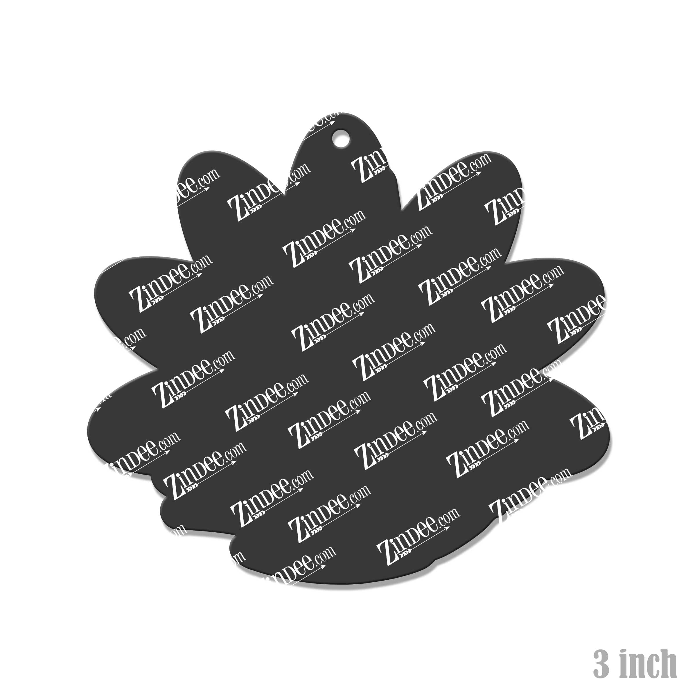 Turkey Ghost – Acrylic Keychain Blank (3") | Optional Sticker or UV DTF - Image 2