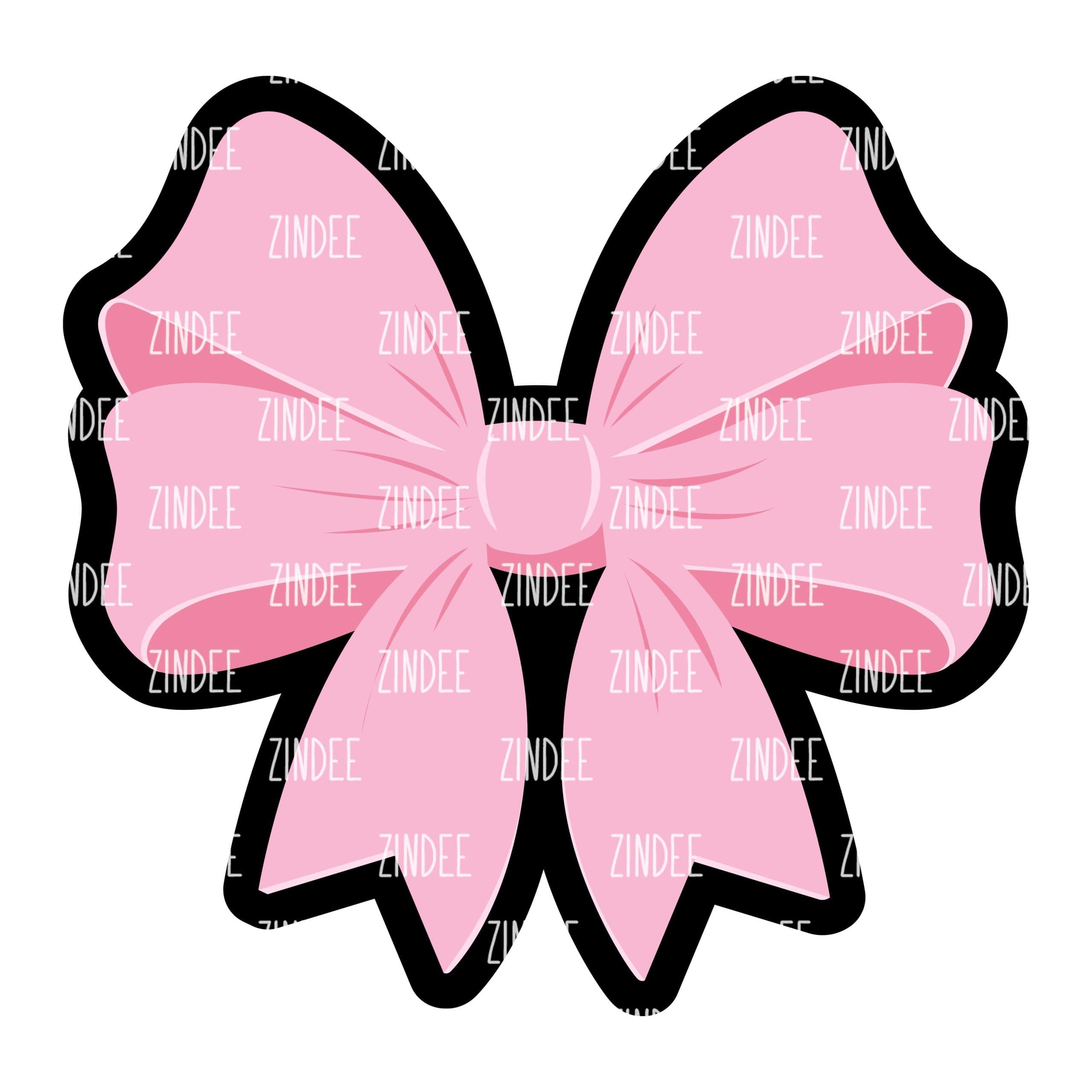 Coquette Bow – Acrylic Keychain Blank (3") | Optional Sticker or UV DTF