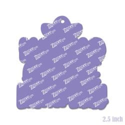 Alternative view of Nacho Average Lunch Lady – Acrylic Keychain Blank (2.5") | Optional Sticker or UV DTF