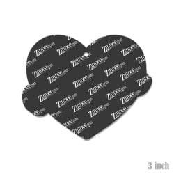 Alternative view of Checkered Nurse Heart – Acrylic Keychain Blank (3") | Optional Sticker or UV DTF