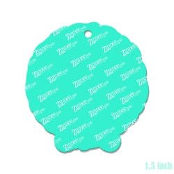 Alternative view of Corgi Wreath – Mini Acrylic Charm Blank (1.5") | Optional Sticker or UV DTF