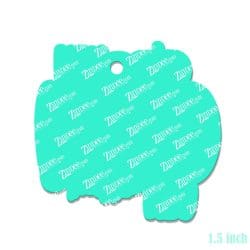 Alternative view of Hey Boo Hey – Mini Acrylic Charm Blank (1.5") | Optional Sticker or UV DTF