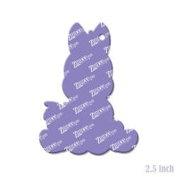 Alternative view of Sitting Horse – Acrylic Keychain Blank (2.5") | Optional Sticker or UV DTF