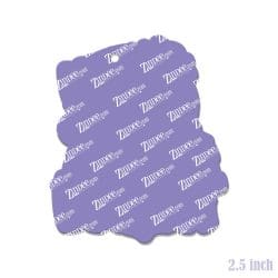 Alternative view of Sparkle Santa (Dark Skin) – Acrylic Keychain Blank (2.5") | Optional Sticker or UV DTF