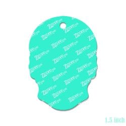 Alternative view of Sugar Skull – Mini Acrylic Charm Blank (1.5") | Optional Sticker or UV DTF