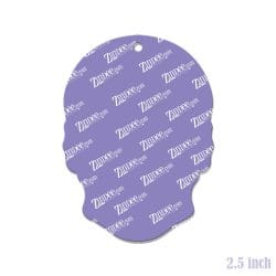 Alternative view of Sugar Skull – Acrylic Keychain Blank (2.5") | Optional Sticker or UV DTF